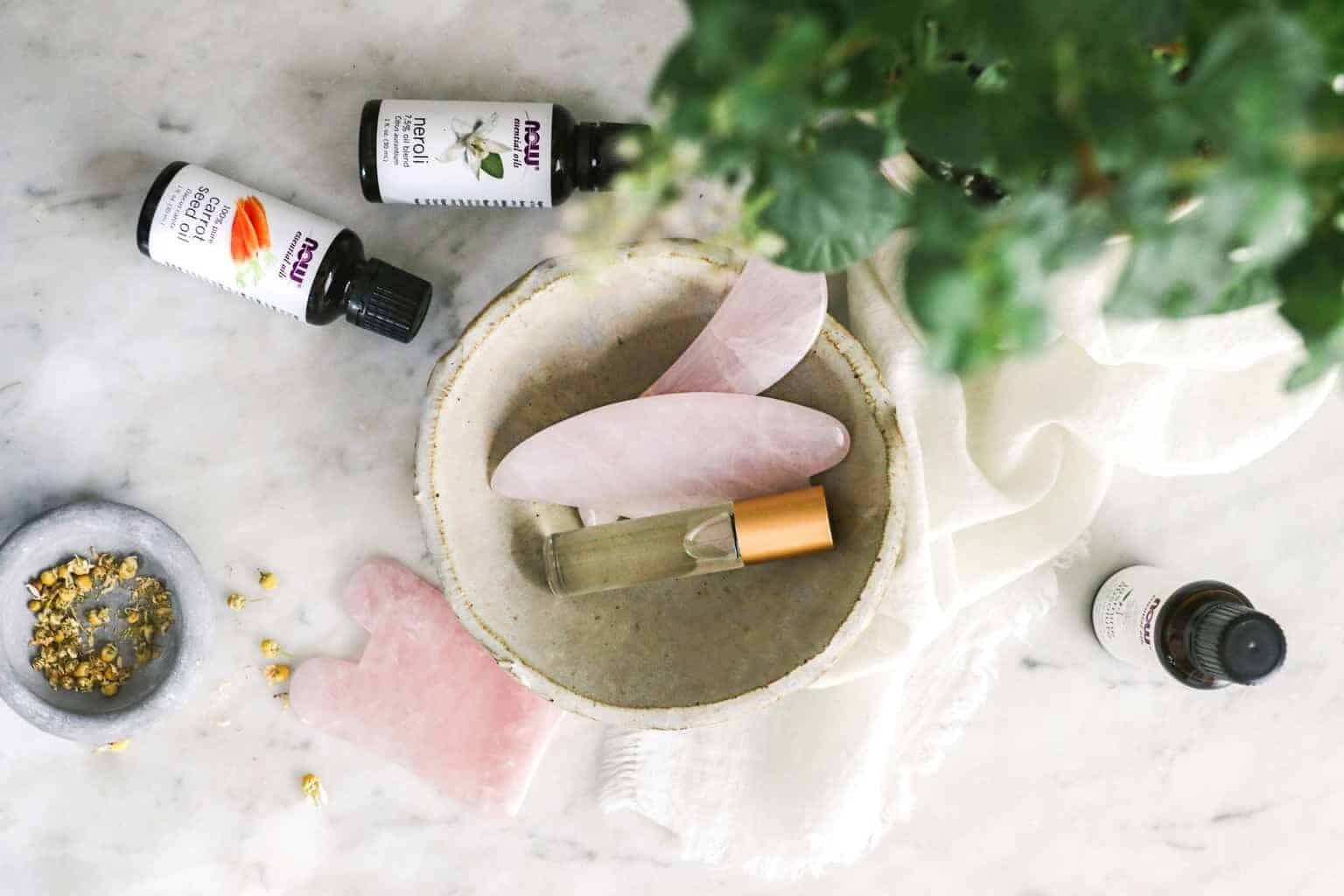 Gua Sha Tutorial Using Essential Oils for Skin
